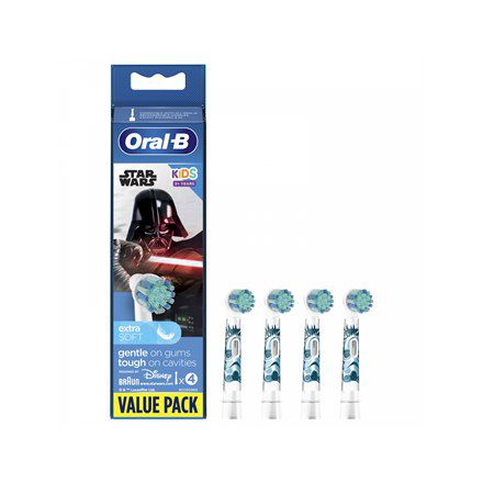 Oral-B Electric Toothbrush Heads, Star wars EB10S-4 Heads, For kids, Number of brush heads included